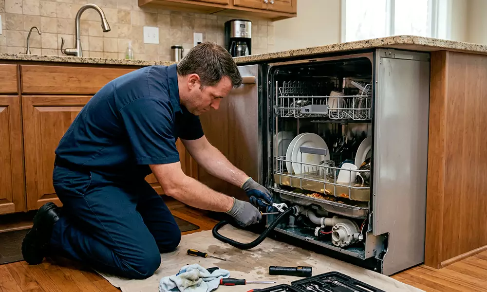 Dishwasher Not Draining Repair in Belchertown, MA
